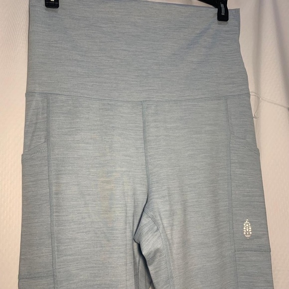 NWOT Zen Again Heather Flares By FP Movements Heather Blue Pearl small - Picture 8 of 11